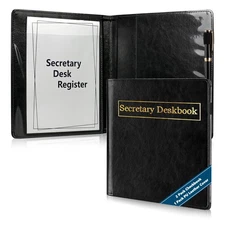 3 Pack Secretary Deskbook Check Register Cover 8.4*9 Inch Transaction Registe...