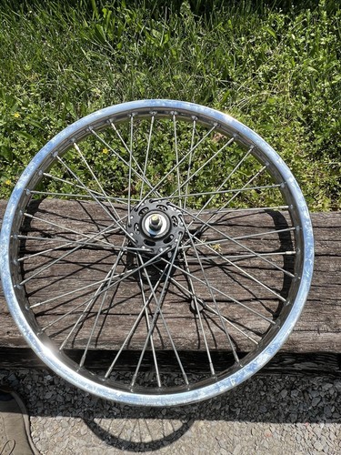 NOS 1979 old school BMX Front Wheel ACS Hub Femco Dimpled Rim 36h .105 ga 20" - Picture 9 of 12