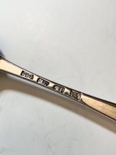 Antiker Sterling Silber Tablespoon 1766 London Thomas Dene Wappen Georgian 61g