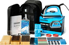 Complete Ski Snowboard Tuning Waxing Combo Kit with Waxing Iron,Ski Wax,S