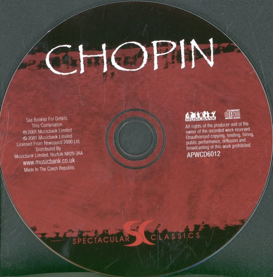 APWCD6012 Various Artists Chopin - Classical Spectacular CD Czech Republic - Image 3 of 3