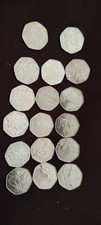 JOBLOT x17 50p coins olympic , paddington, Beatrix potter, scouts EU Stars 1998 