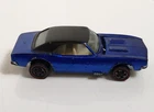 Hot Wheels Redline Custom Camaro Redline Wheels 1967 Blue Diecast Car