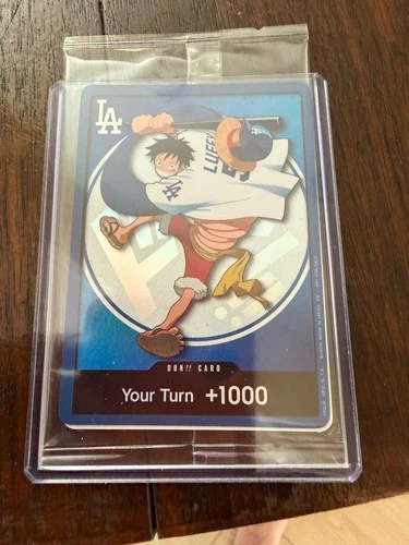 2026 Dodgers One Piece Night Promo Monkey D Luffy Sealed Free Shipping