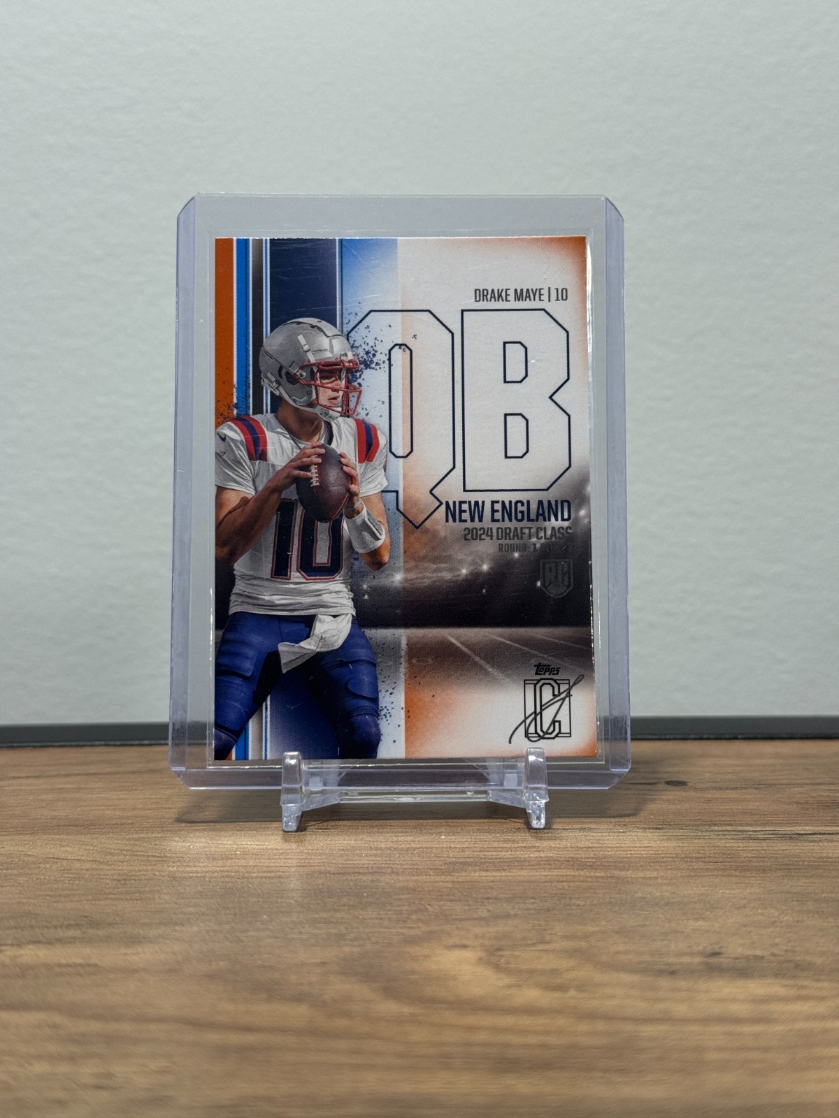 2024 Topps Signature Class - Rookies Drake Maye #152 Blue & Orange (RC)