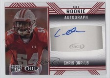 2020 Sage Hit Rookie Red Chris Orr #A75 Auto 17zr