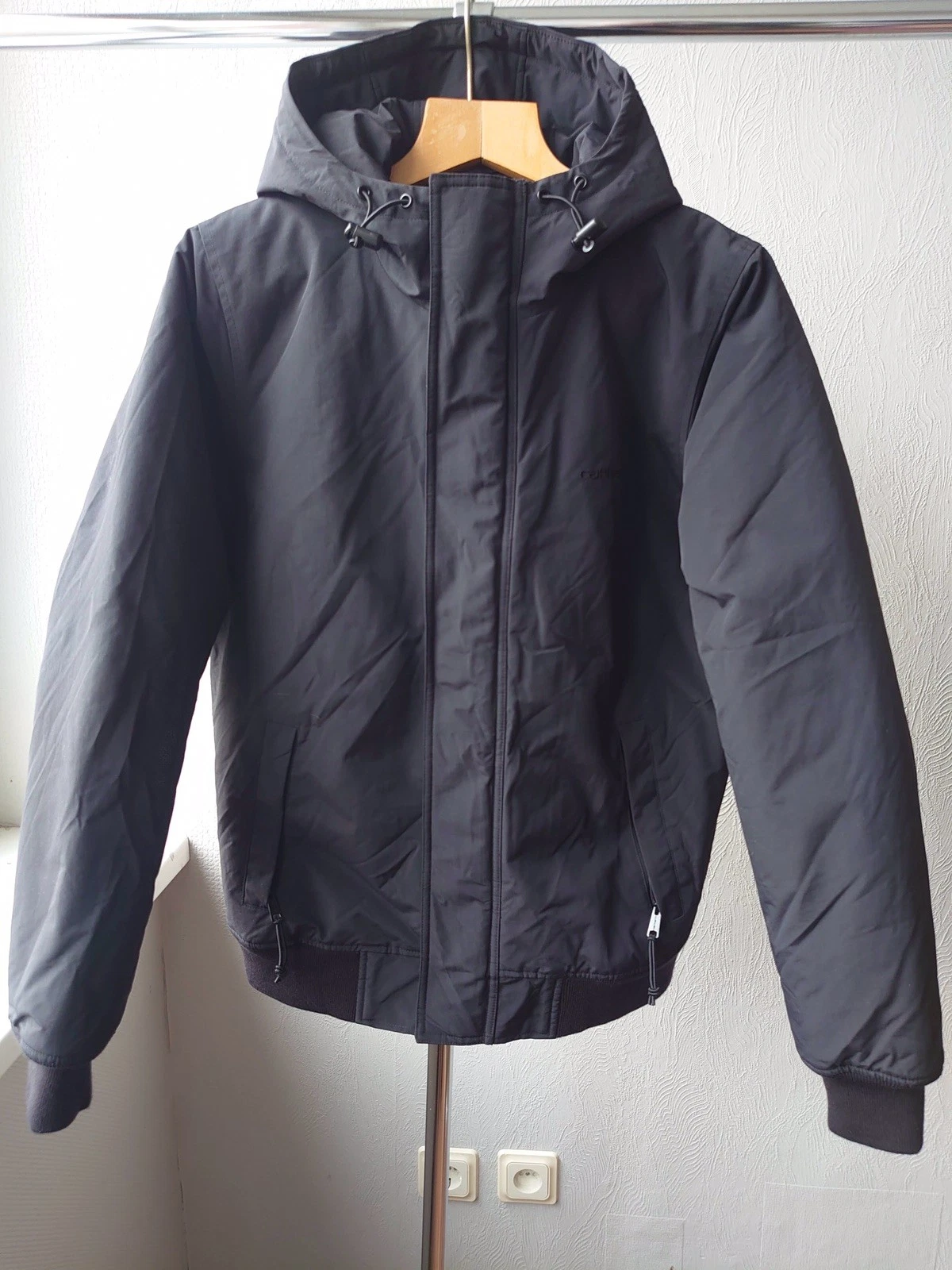 CARHARTT KODIAK BLOUSON Men's Jacket Size S Black/Grey Hooded Insulated Zip
