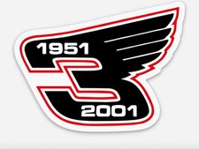 Dale Earnhardt 3 1951-2001 NASCAR Vinyl Sticker Decal