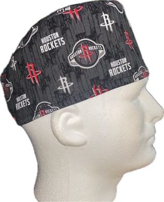 NBA Houston Rockets Black Scrub Hat Chemo Cap