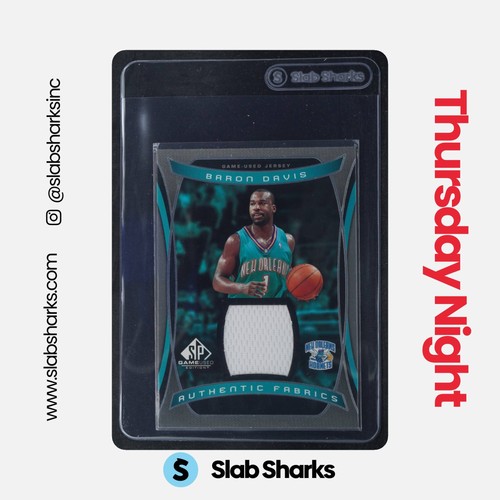 2004 SP GAME USED #AF-BD BARON DAVIS AUTHENTIC FABRICS JERSEY
