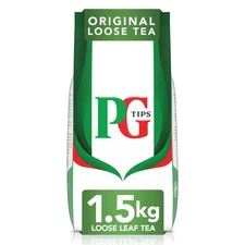 PG Tips Loose Black Tea 3.3 Pound Bag Imported from England Robust Flavor