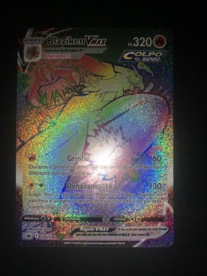 Pokemon Karte Blaziken V Max Hyper 200/198 Ita Italienisch Eiskönigreich