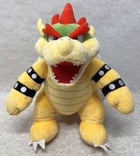 Super Mario Bros Bowser King Koopa Build a Bear Workshop Nintendo Plush 18" BAB
