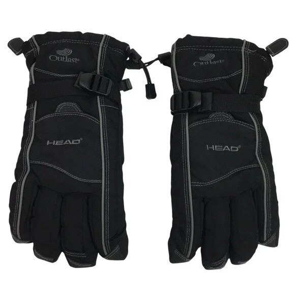 HEAD Outlast Waterproof Ski Snowboard Insulated Gloves Mens OS Black