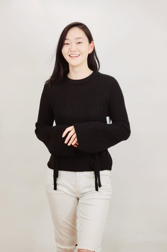 Yemak Women's Long Bell Sleeve with Bow Ties Waffle Knit Sweater Pullover MK8214 - 第 4/13 張圖片