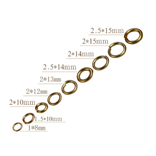 10 X Brass Jump O Rings Connectors Key Chain LeatherCraft Luggage Accessor DIY - Picture 10 of 12