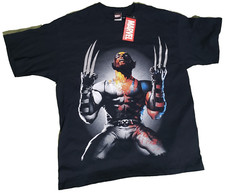 Marvel Mad Engine Wolverine X-Men Black T Shirt Size XL New With Tags Vintage