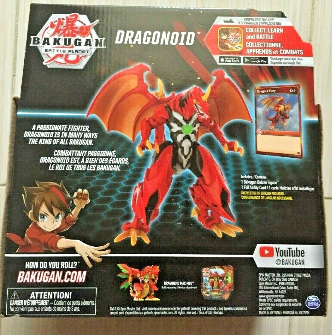 Bakugan Battle Planet Dragonoid Deluxe Action Figure NEW 6+