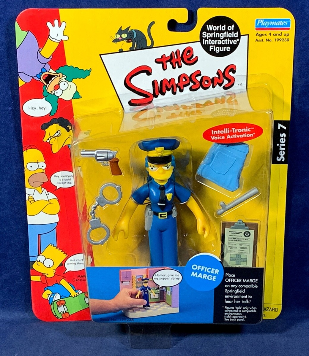 OFFICER MARGE SIMPSON Simpsons Playmates WOS SERIES 7 Action