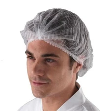 100-1000 Count Disposable Hair Net Non-Woven Head Bouffant Hair Cap 21"
