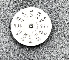 Angelus chronograph vintage watch calendar disc