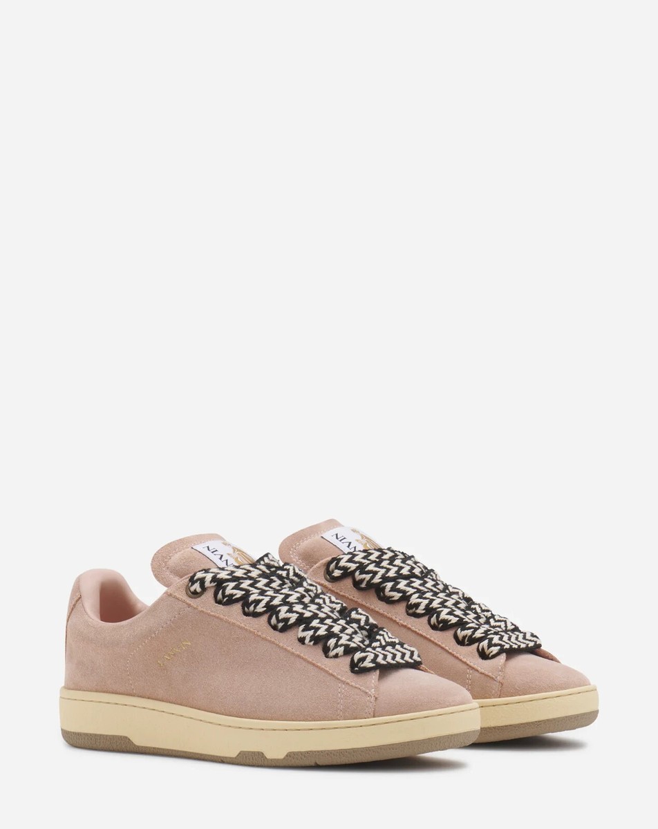 【関税込み】Lanvin ネイビー スエード Curb Lite スニーカー Curb Lite Suede Sneakers | Lanvin