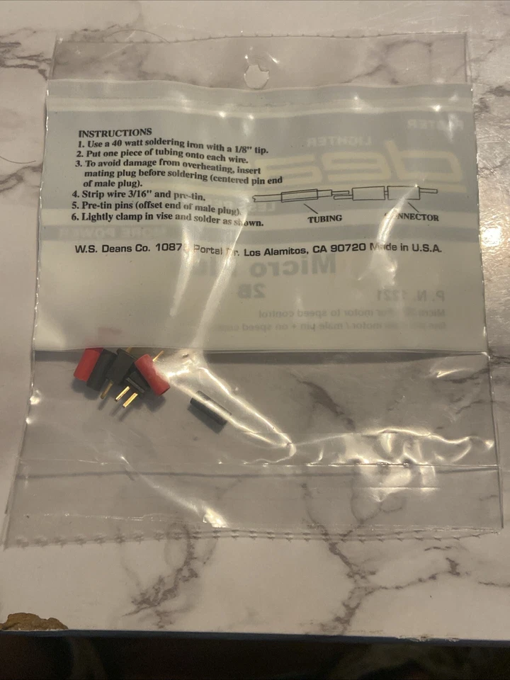 Deans 1221  Micro Plug 2B   NEW NIP - Image 2 of 2