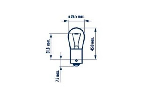 Narva 176384000 Glühlampe, Blinkleuchte passend für FIAT FORD - Bild 2 von 2