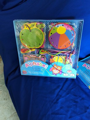 alphabet lacing card set