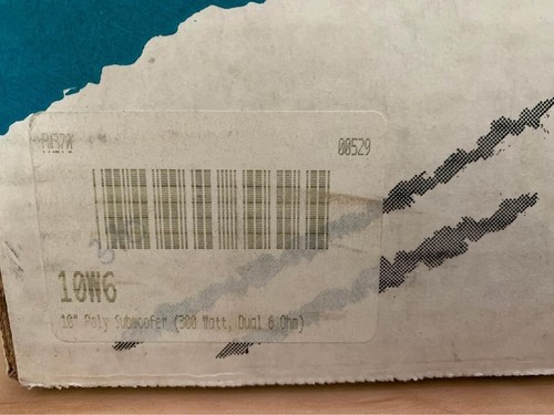 JL Audio 10W6v1 (Old School) Subwoofer, 300watt RMS - 6ohm DVC (WITH BOX) | eBay