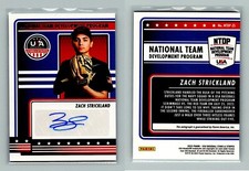 2023 Stars & Stripes Zach Strickland NTDP Jersey Auto Autograph #NTDP-ZS