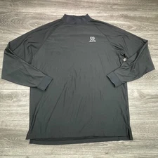 FootJoy Shirt Mens XL Black Mock Neck Relaxed Base Layer Stretch ProDry Golf