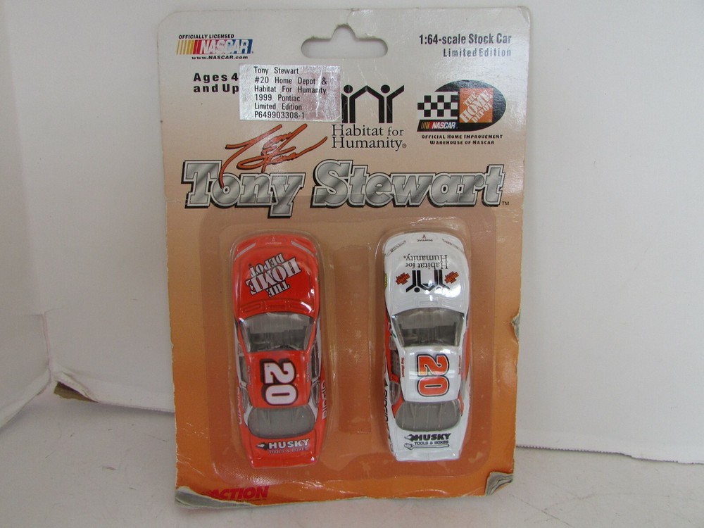RACING COLLECTIBLES TONY STEWART HOME DEPOT/HABITAT 3 DIECAST CARS NASCAR LotD