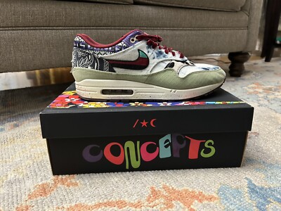 Size 11 - Nike Air Max 1 SP x Concepts Mellow Used . All Laces And Accessories