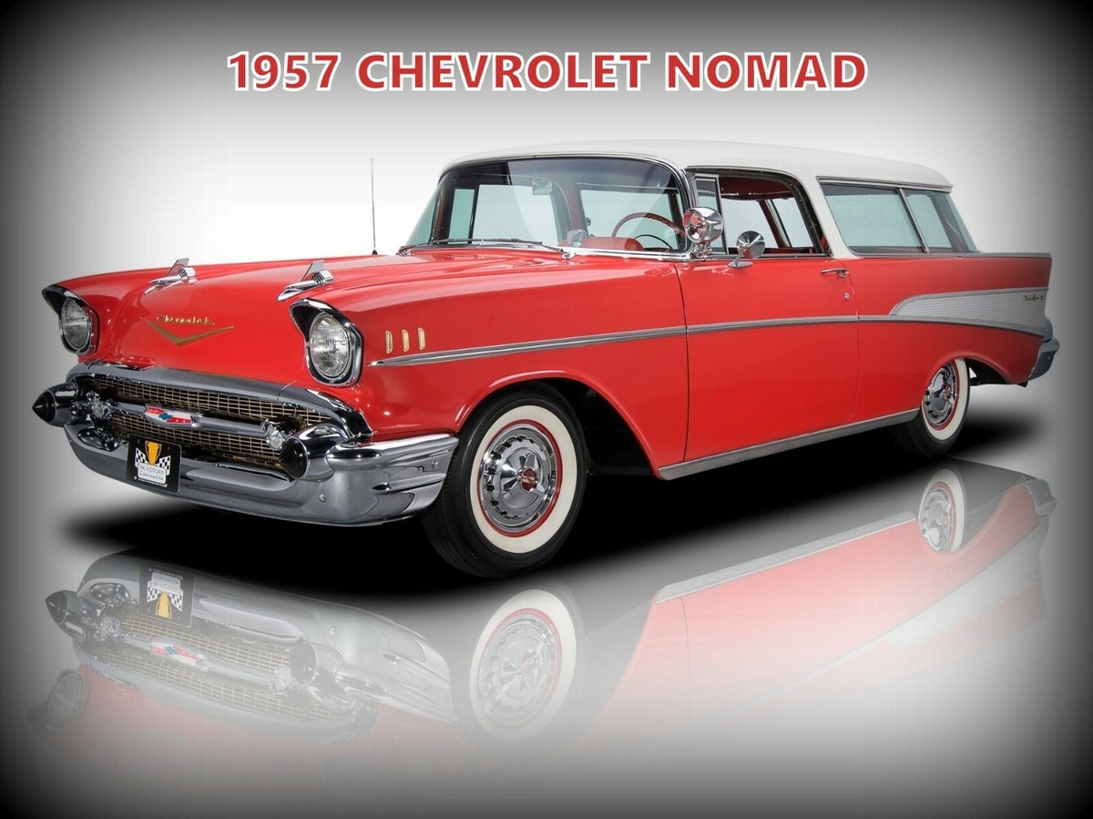 1957 Chevrolet Nomad NEW Metal Sign: Original Look 2-Tone