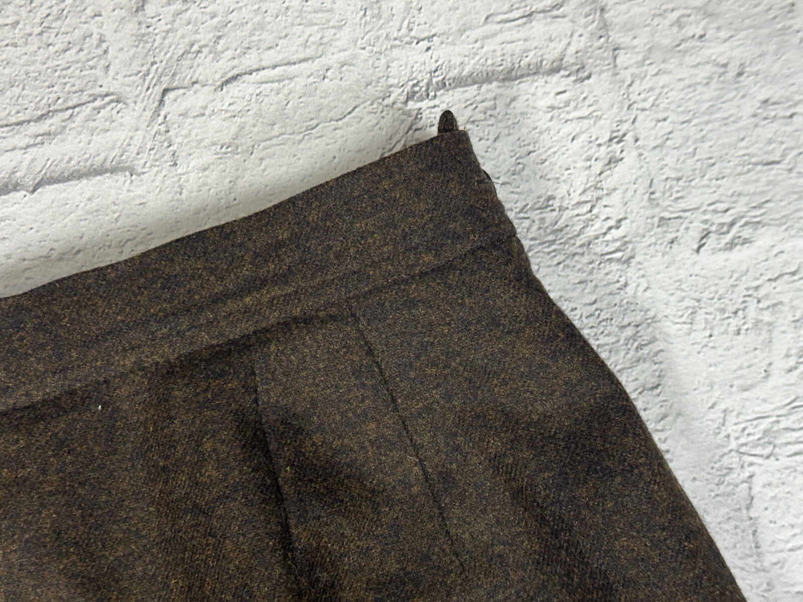 Gonna plissettata lana marrone vintage anni 80 YVES SAINT LAURENT RIVE GAUCHE taglia 40