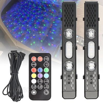 Auto Innenraum Sternenprojektor Lichter Fernbedienung Ambiente RGB Atmosphäre. - Bild 1 von 4