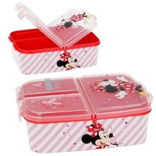 Brotdose Mouse | 3 F&auml;cher | Minnie Maus | Lunch to Go | Vesper Dose