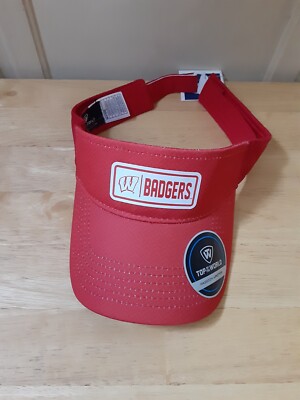 Wisconsin Badgers Men's Adjustable Visor by Top of The World  NEW WITH TAGS