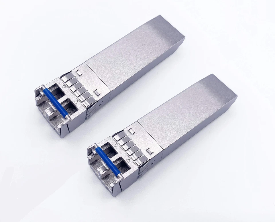 ® - Lot de 2 10Gb SFP+ Module de Transceiver à Fibre Optique Connecteur LC/UP... — 第 2/4 张图片