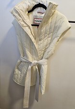 Hunter Explorer Quilt Gilet Puffer Soft Sand Women’s Vest/sz:s/nwt