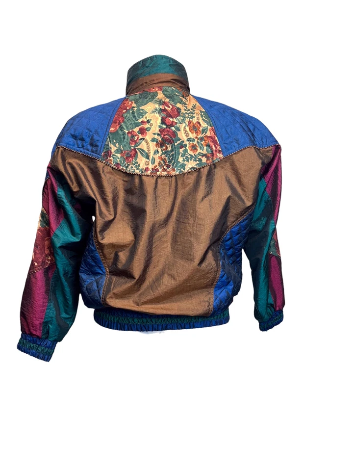 Active Stuff Vintage Hip Hop Color Block Bomber Wind Jacket Size SMALL - Image 3 of 4