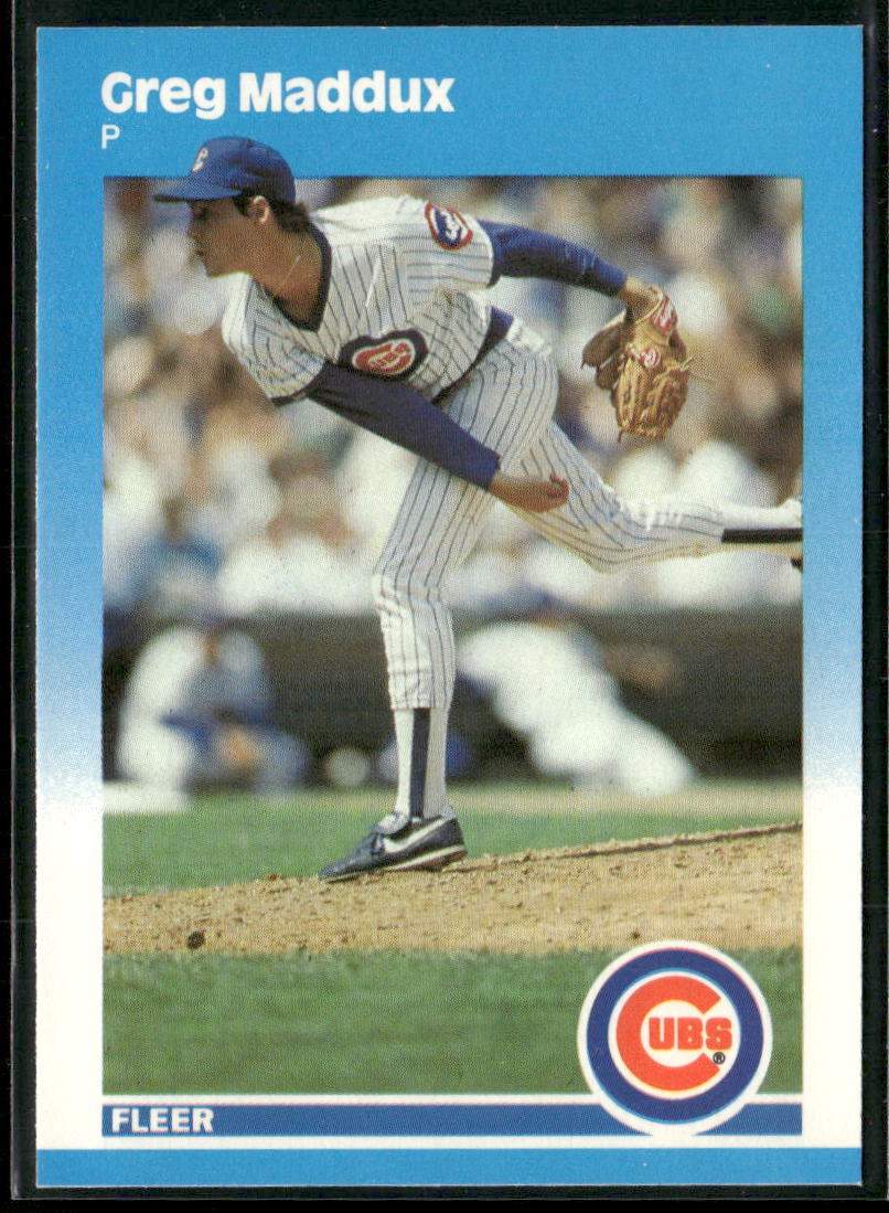 Greg Maddux 1987 Fleer Update Glossy #U-68 - Chicago Cubs