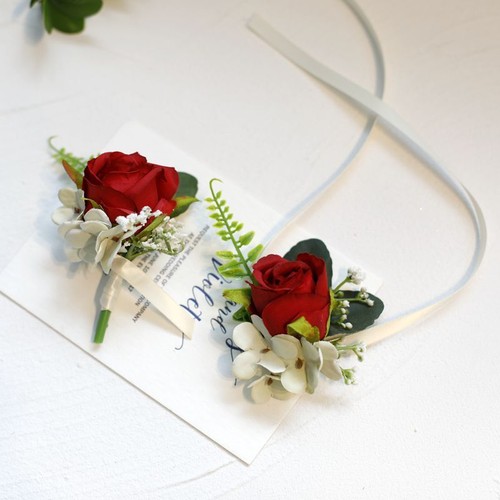 Wristband Hand Artificial Flowers Wrist Corsage Bracelet Wedding Party Supplies - Picture 15 of 25