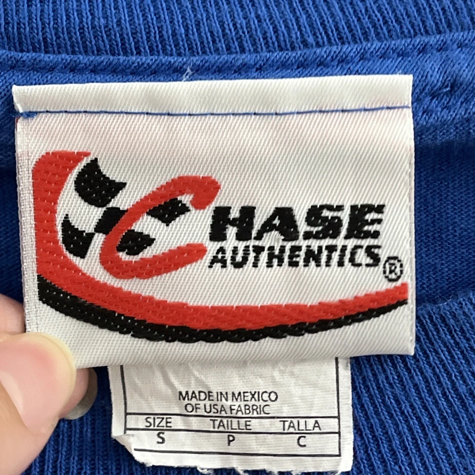 Camiseta Nascar Chase Authentics Juniors Pequeña Jimmie Johnson 48 Azul Manga Corta Foto 2 de 4