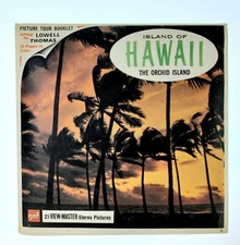 View-master 3D Island Of Hawaii The Orchid Island- Set of 3 Reels- Booklet-A127