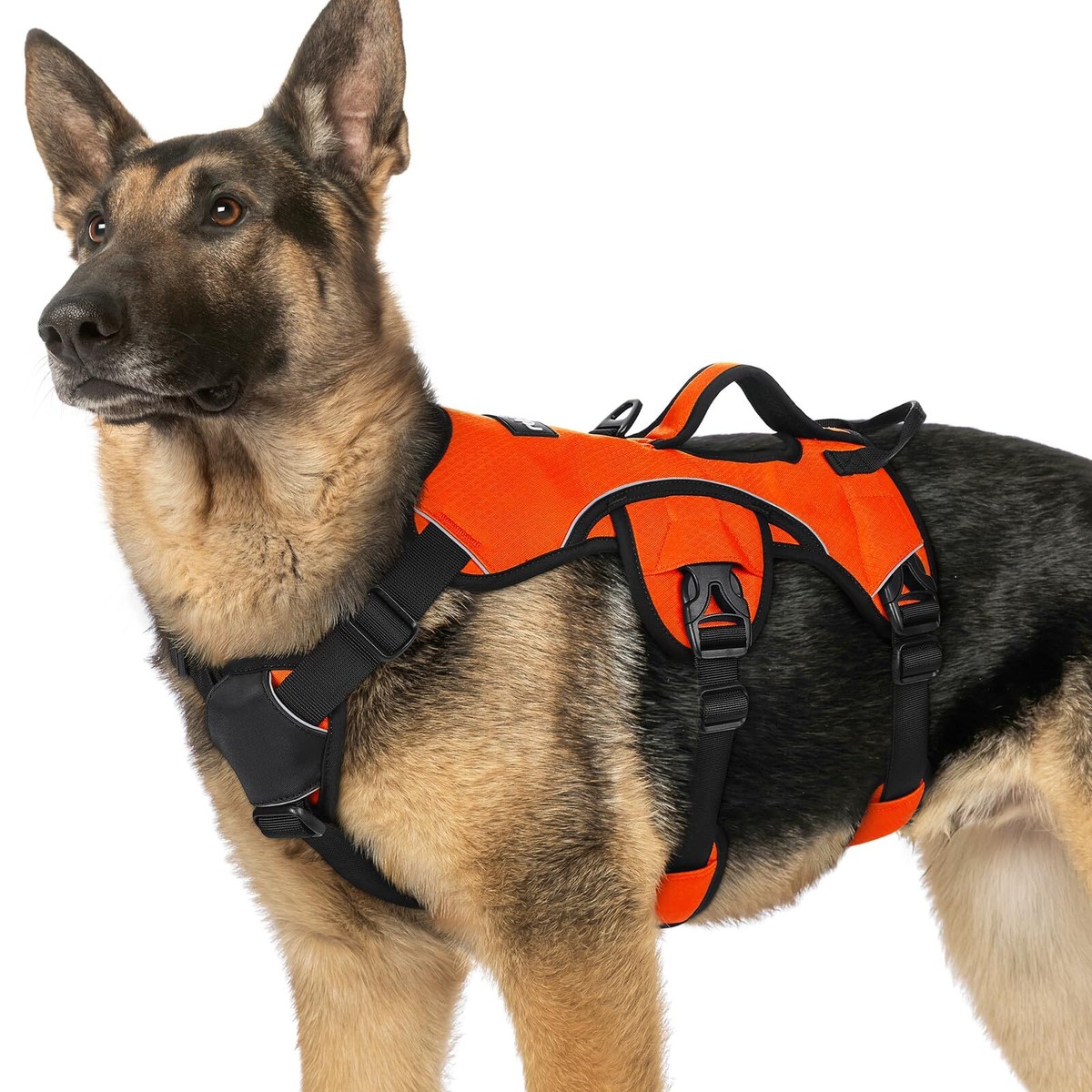 rabbitgoo Dog Harness Padded Full Body Reflective Adjustable No Pull Vest  Orange
