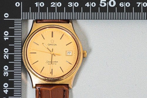 *Exc+4* Vintage OMEGA Seamaster Cal.1342 Quartz Gold 35mm Men's Watch Swiss Made - Picture 15 of 15