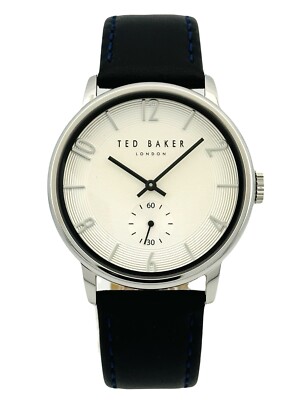 Ted Baker Daniel TE50374002 Light Grey Dial Black Leather Strap