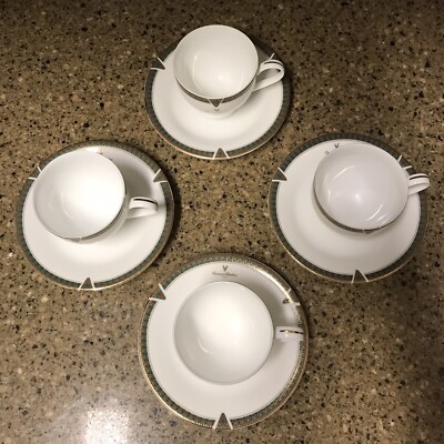 Vintage Giovanni Valentino Italy Cup and Saucer Set (4) Momoyama